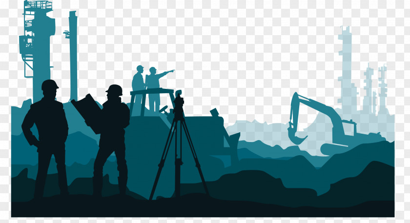 Medieval Blue Background Miner Digging Gold Mine PNG