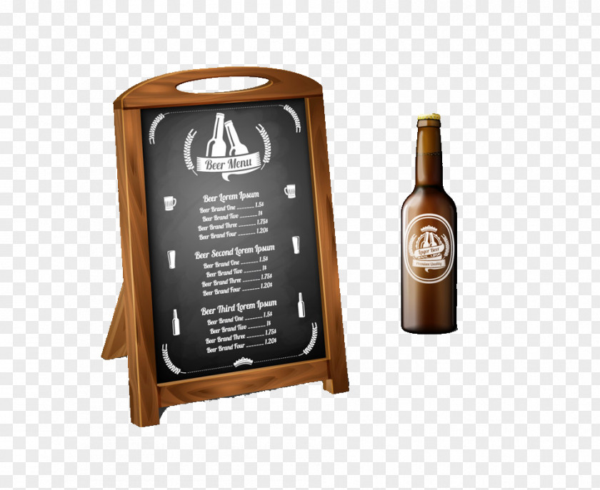 Menu Sign Beer Alcoholic Drink PNG