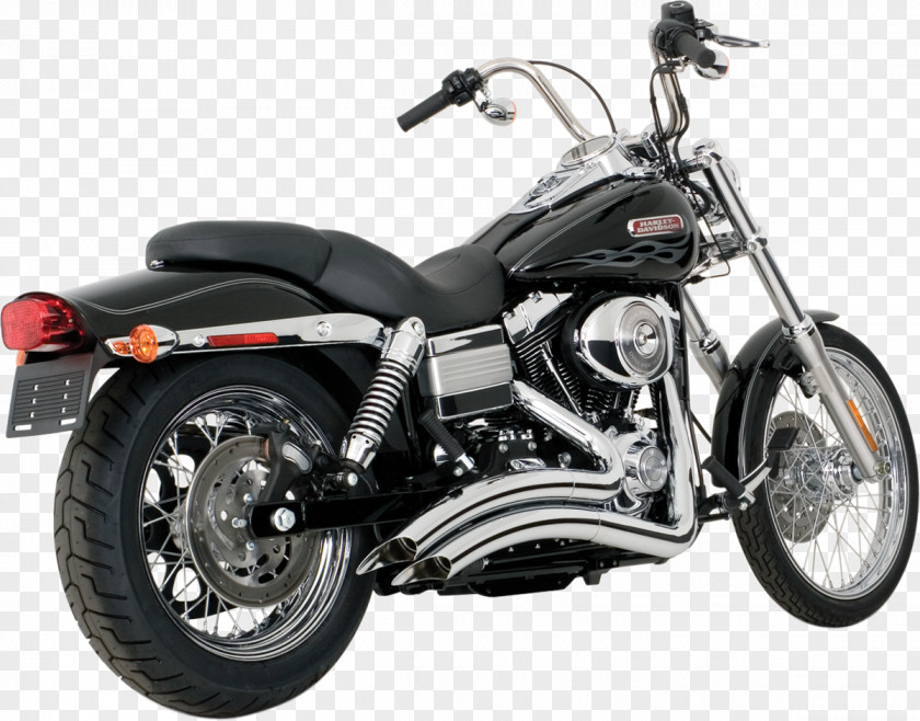 Motorcycle Exhaust System Harley-Davidson Super Glide Softail PNG