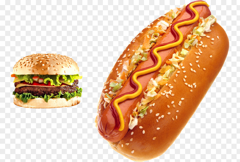 Hamburgers And Hot Dogs Dog Hamburger Sausage Sandwich PNG