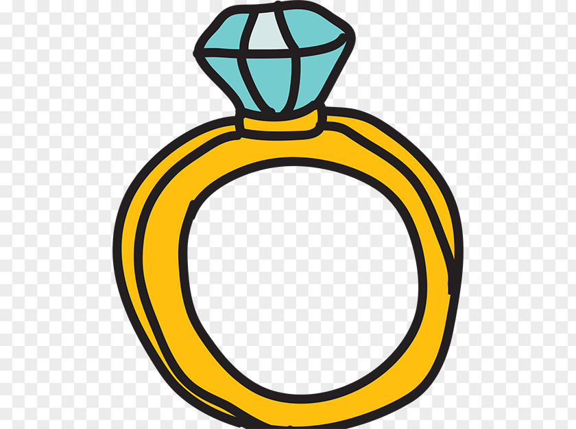 Hand-painted Diamond Ring Drawing Gratis PNG