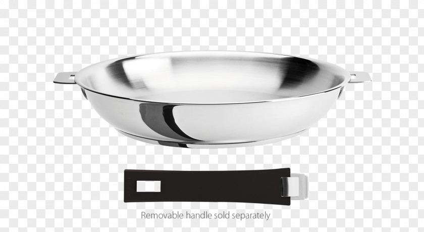 Stainless Steel Products Frying Pan Cookware Non-stick Surface Handle Cristel SAS PNG