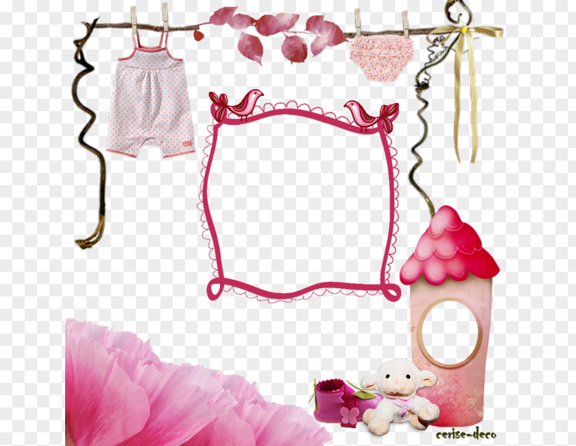 Design Picture Frames Pink M Hair PNG