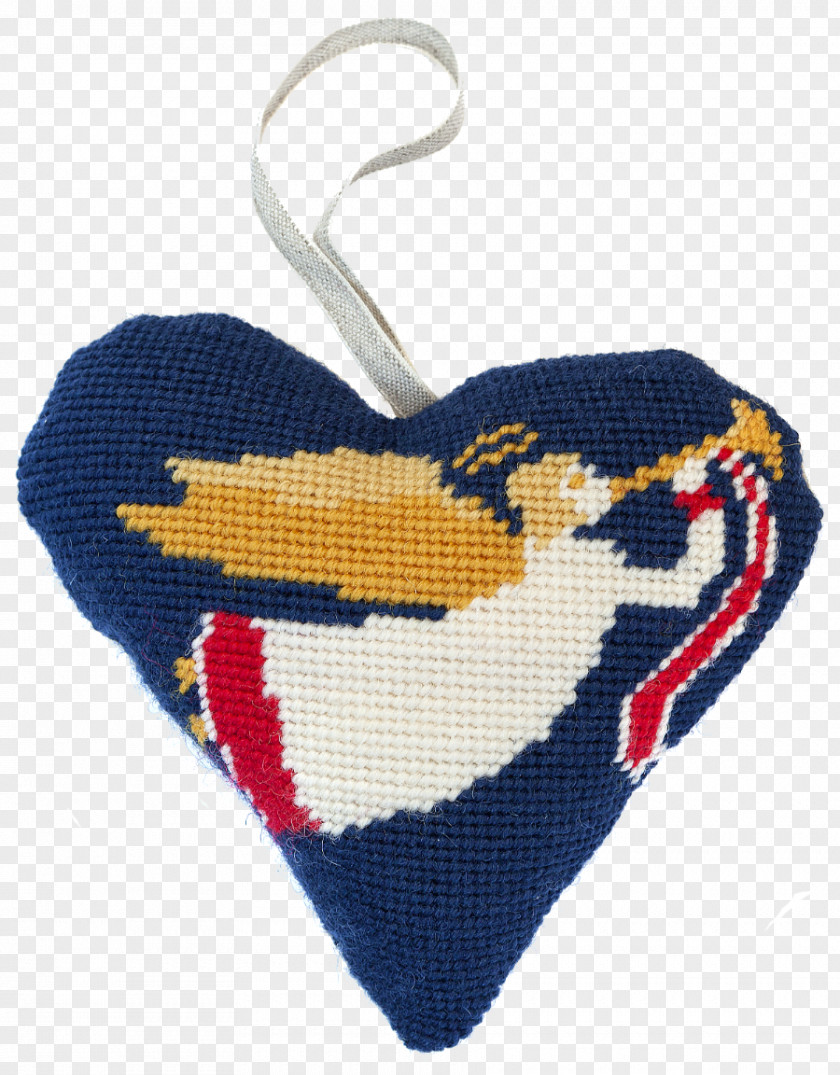 Heart Ornament Needlepoint Needlework Stitch Christmas Pattern PNG