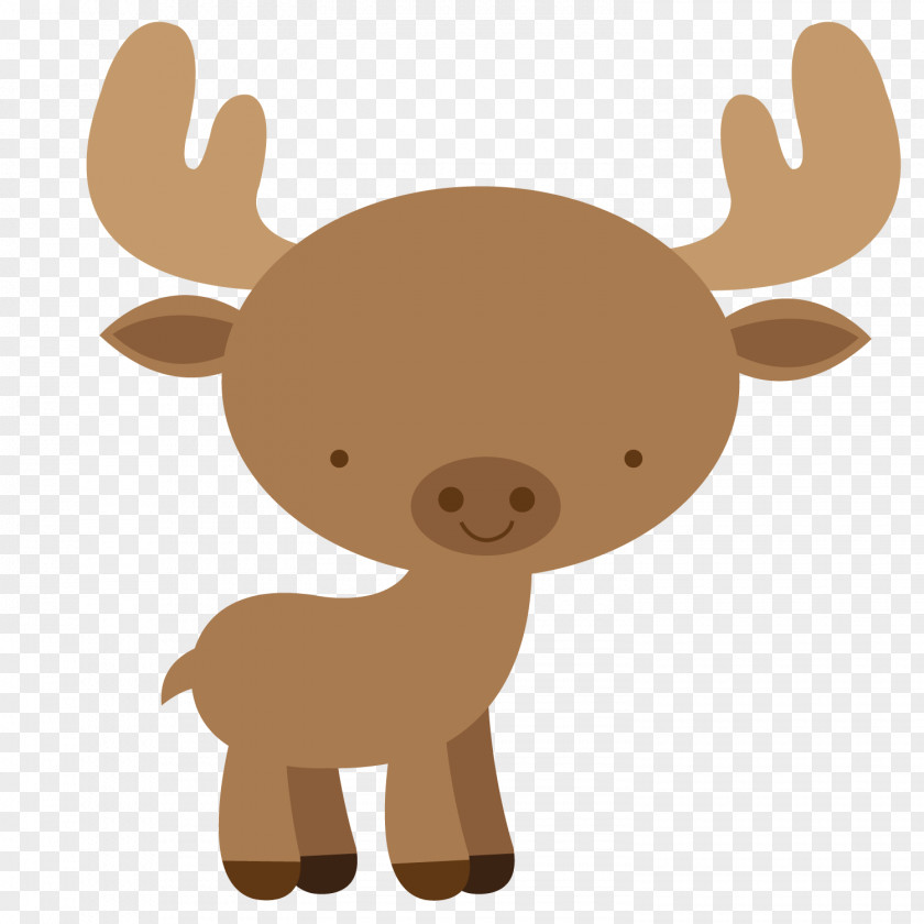 Woodland Moose Deer Elk Clip Art PNG