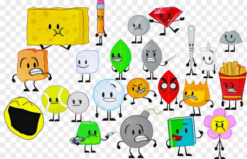 Yellow Cartoon Line Icon Sharing PNG