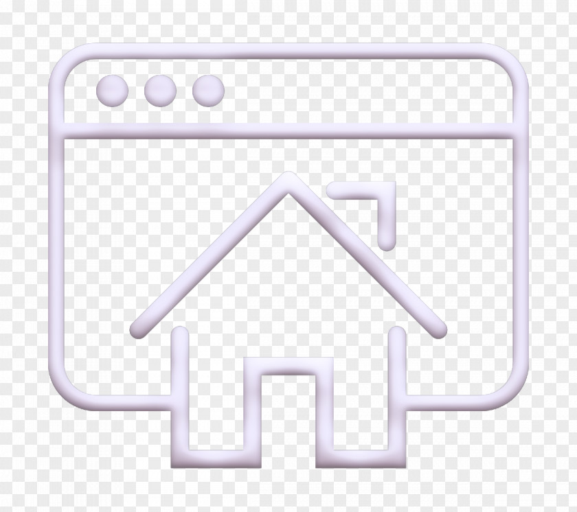 Blackandwhite Sign Home Icon Online Page PNG