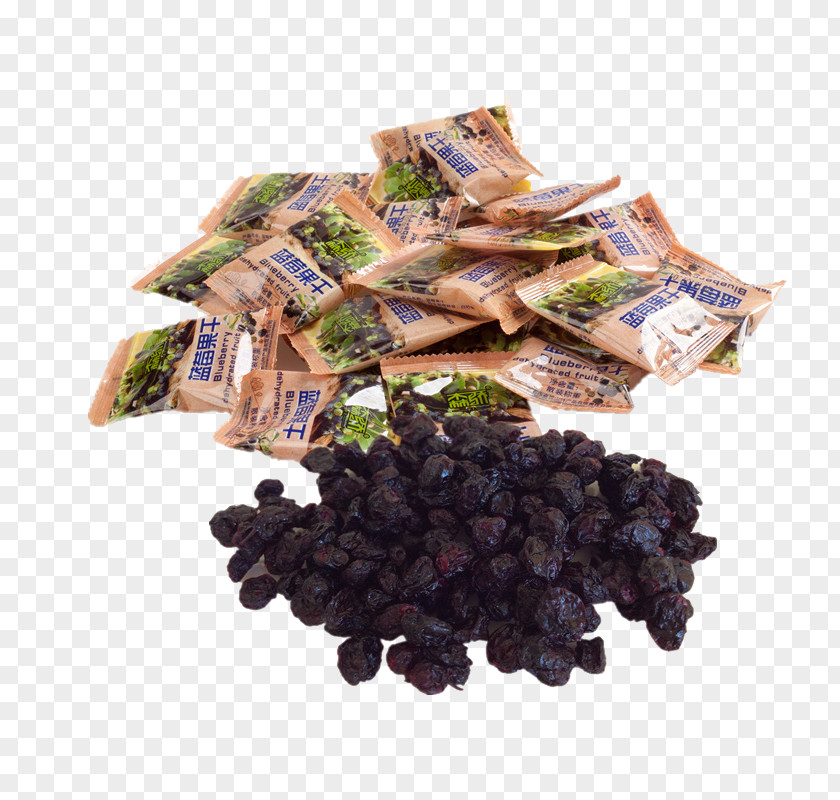 Blueberry Dry Bags Dried Fruit Snack PNG