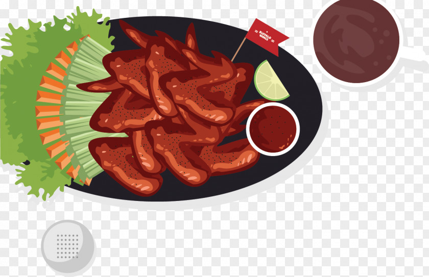 Buffalo Spicy Chicken Wings Wing Barbecue Junk Food Fast PNG