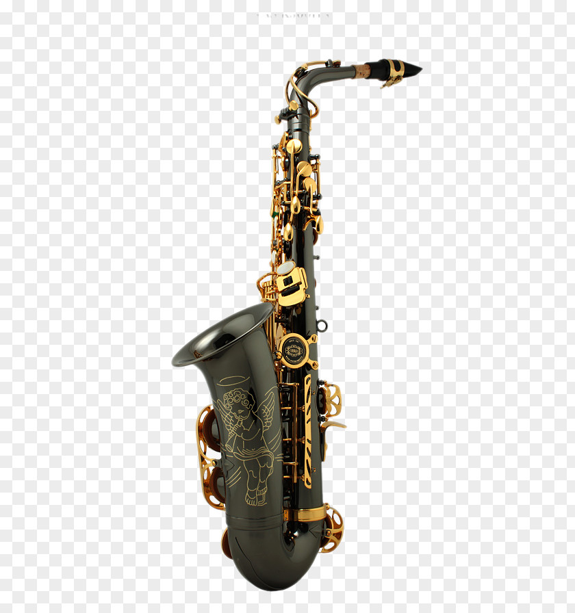 E-flat Alto Saxophone Black Baritone PNG