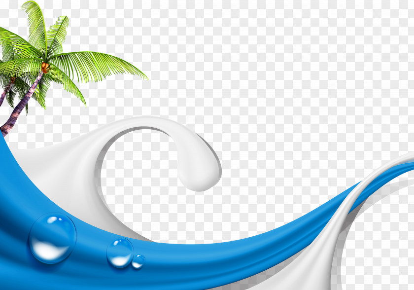 Water Waves Graphic Design PNG