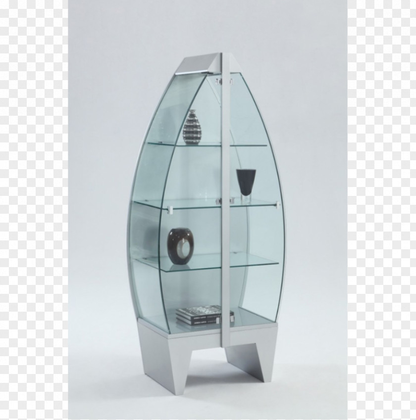 Boat Styling Glass Display Case Stainless Steel PNG