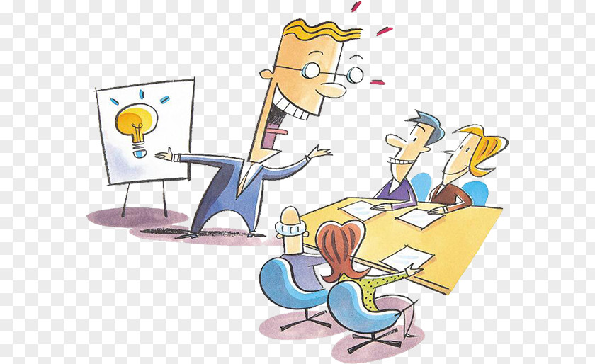 Boss Meeting Presentation Persuasion Clip Art PNG