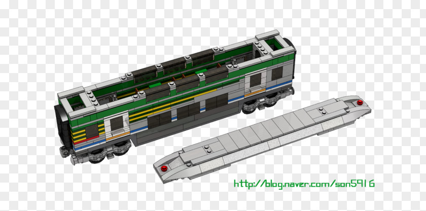 Double-deck Railroad Car Train Passenger Rail Transport Locomotive PNG