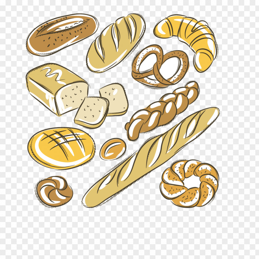 Beread Ornament Baguette Clip Art Bakery Rye Bread Pretzel PNG