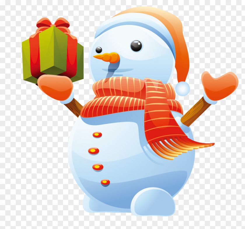 Cartoon Snowman Clip Art PNG