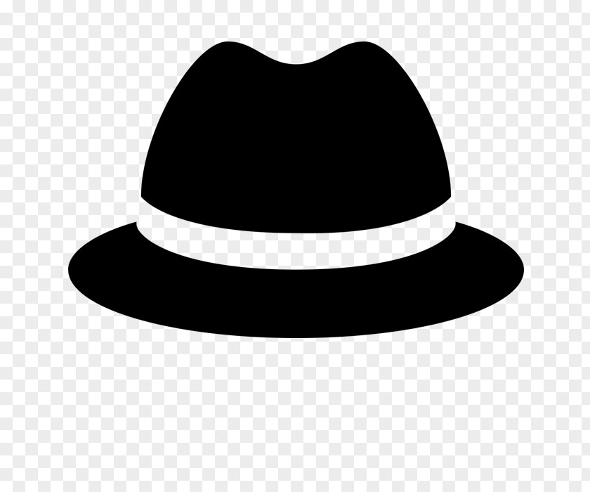 Hat Fedora Flat Design Logo PNG