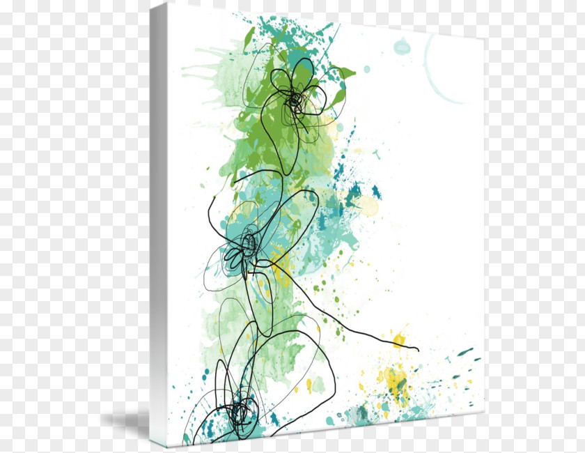 Painting Floral Design Canvas Print Art Drawing PNG