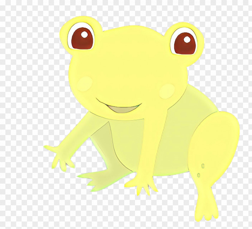 Smile Frog Cartoon Yellow Clip Art PNG