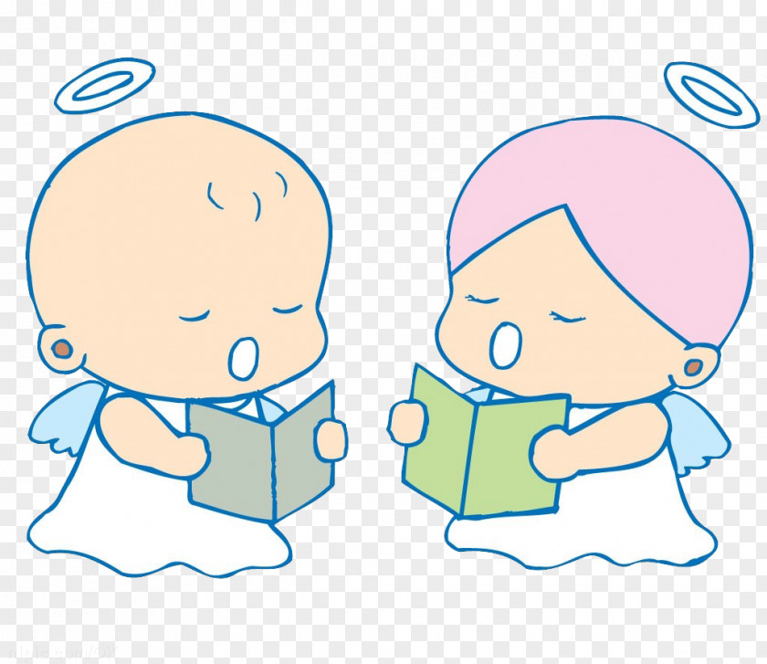 A Pair Of Angels Angel Child Stroke PNG