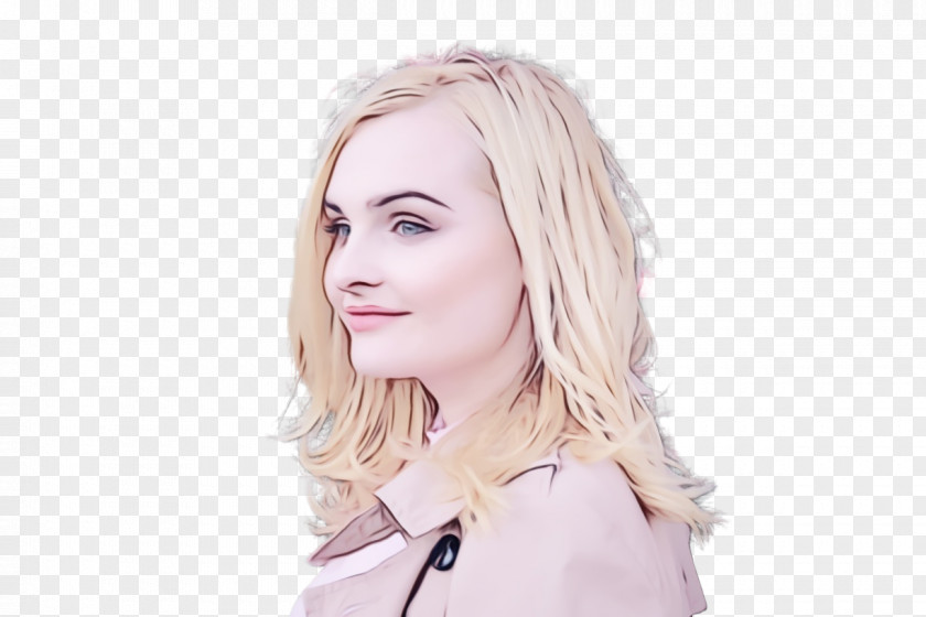 Blond Hair Coloring Eyebrow Portrait PNG