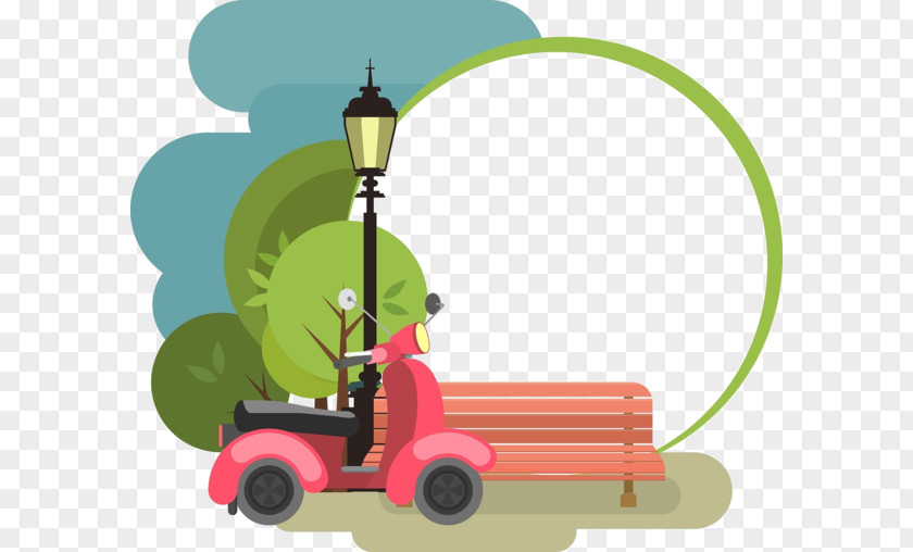 Cartoon Car Border Illustration PNG