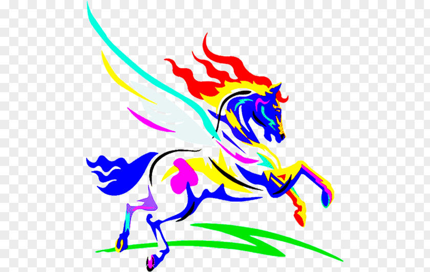 Horse Painting Creative Design Image Pegasus Euclidean Vector PNG