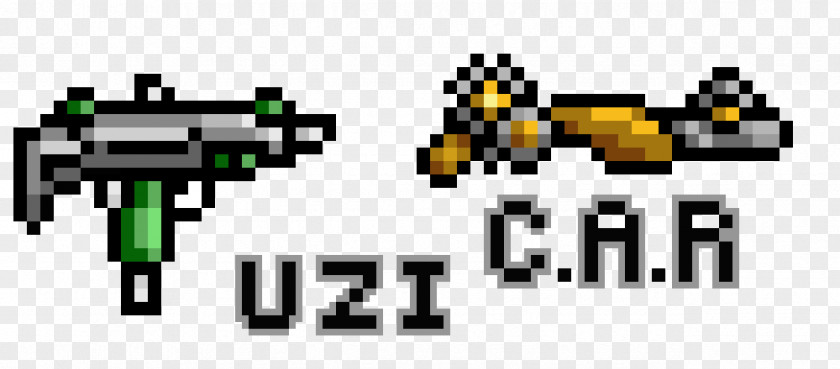 Pixel Art Gun Logo Weapon Technology PNG