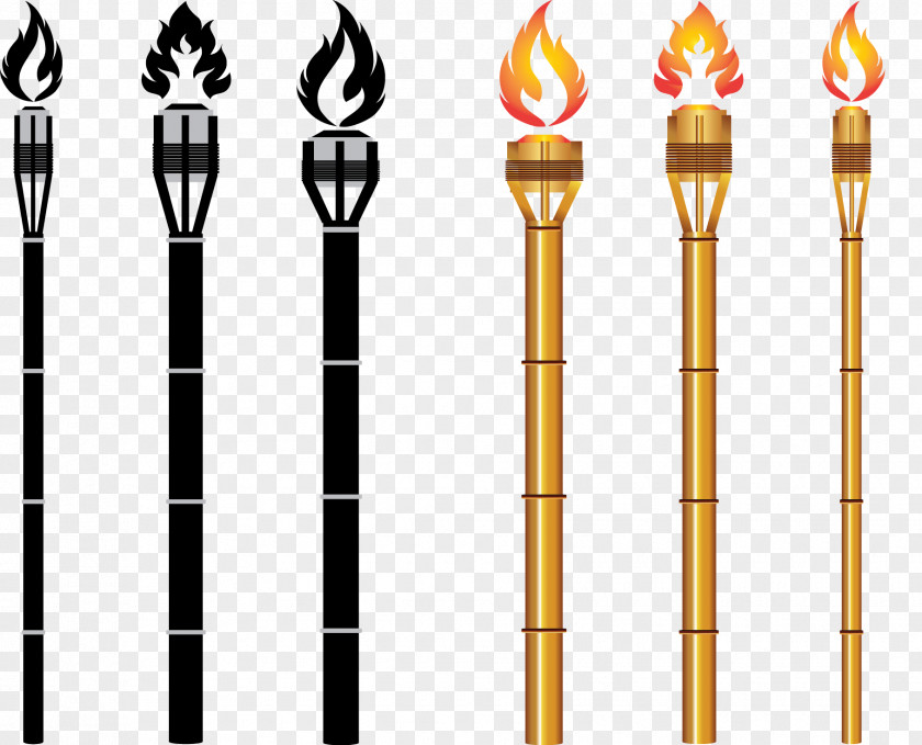 Vector Tiki Torch Carrier PNG