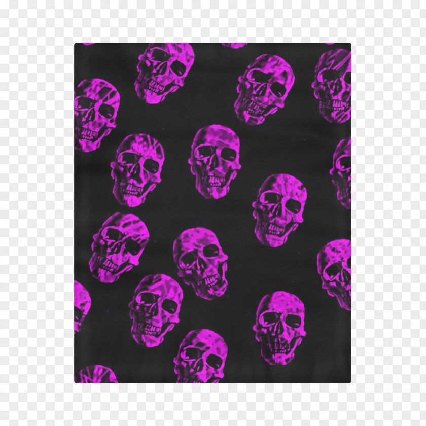 All Over Print Human Skull Symbolism Calavera Art Douchegordijn PNG
