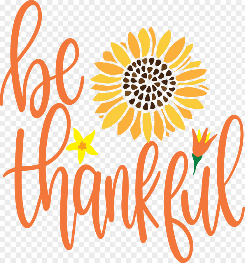 Be Thankful Thanksgiving Autumn PNG