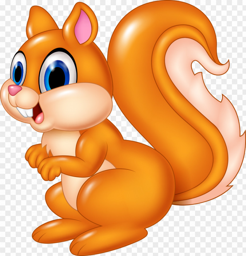 Cute Squirrel Chipmunk Rodent Cartoon PNG