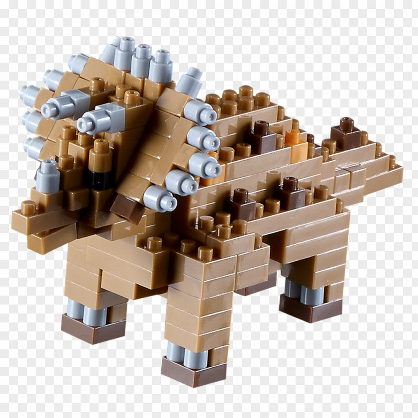 Dinosaur Tyrannosaurus Triceratops Toy Block Construction Set PNG