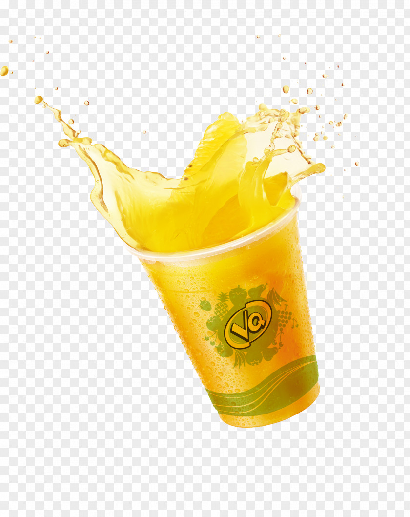 Juice Splash Orange Cocktail Harvey Wallbanger Drink PNG