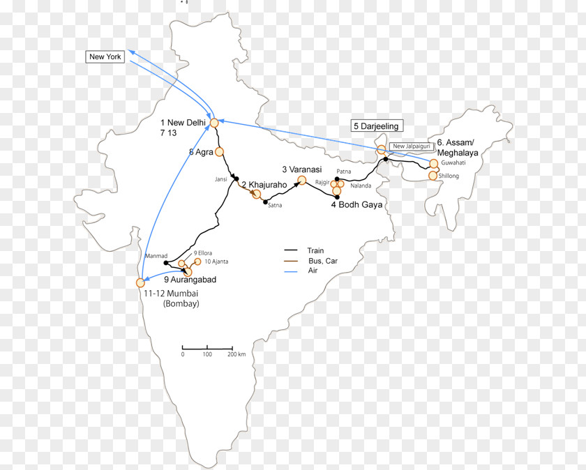 Line Point Angle Map PNG