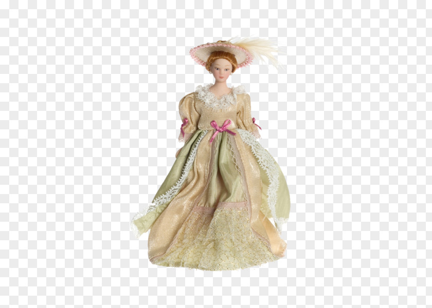 Victorian Gowns Dollhouse Dress Era 1:12 Scale PNG