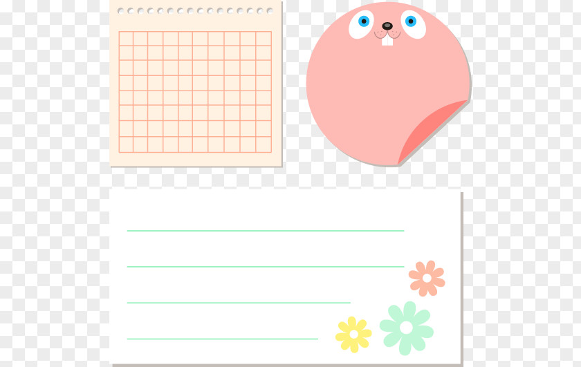 Cartoon Sticky Paper Notes Post-it Note Clip Art PNG