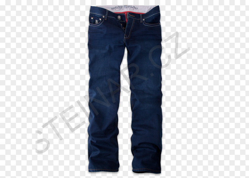 Jeans Faded Pants Denim Cobalt Blue PNG