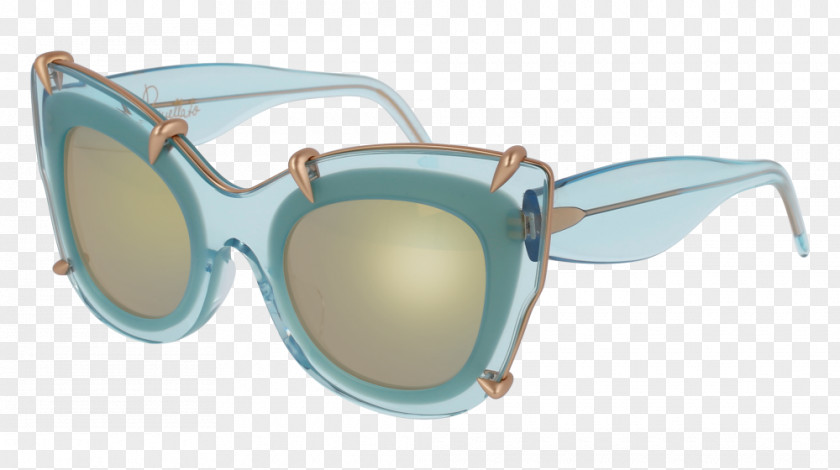 Light Blue Clouds Goggles Sunglasses PNG