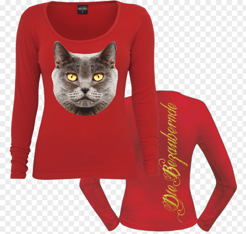 T-shirt Long-sleeved British Shorthair Sneakers PNG