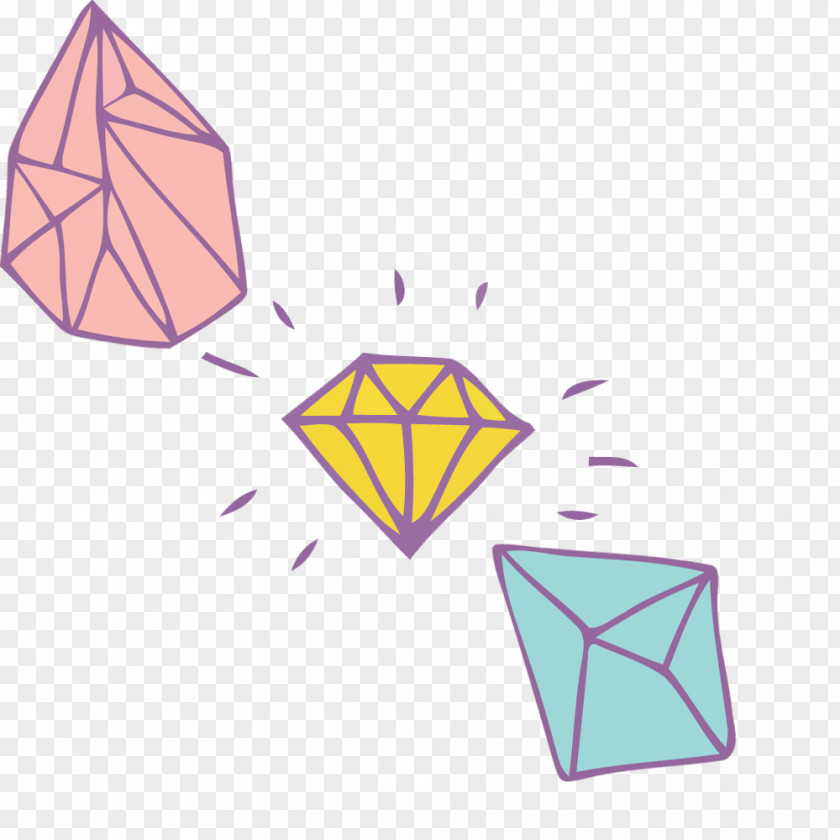 Vector Crystal Diamond Material Euclidean PNG