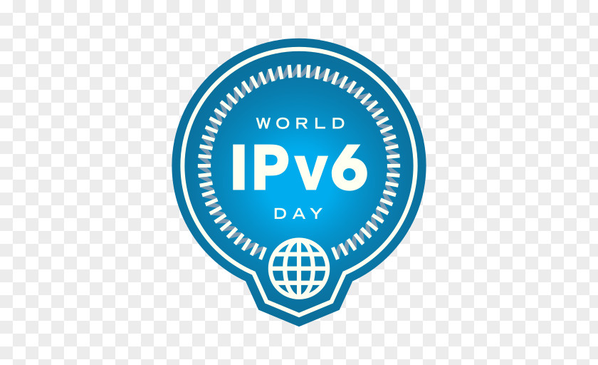 Blue Badge World IPv6 Day And Launch IPv4 Internet Protocol PNG