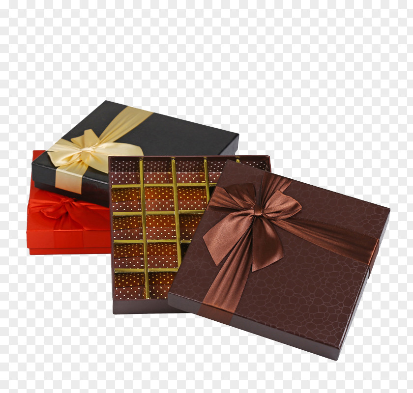 Bowknot Chocolate Candy Box Box! Paper Packaging And Labeling PNG