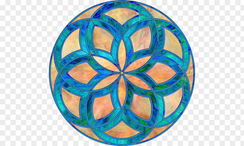 Glass Kaleidoscope Easter Symmetry Pattern PNG
