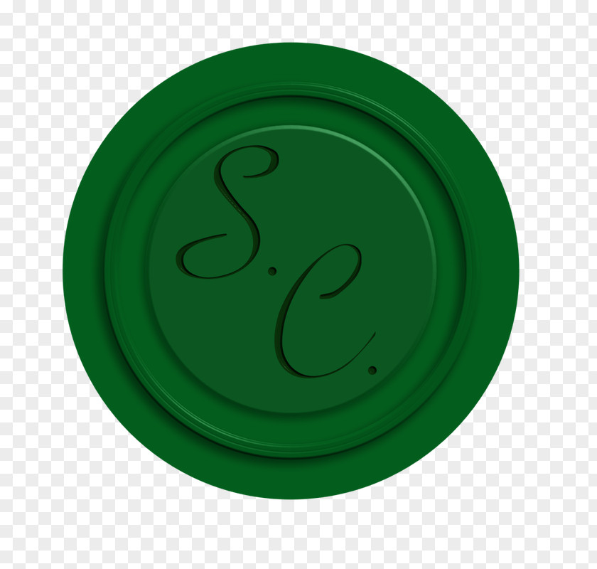 Santa/ Circle Green Spiral PNG