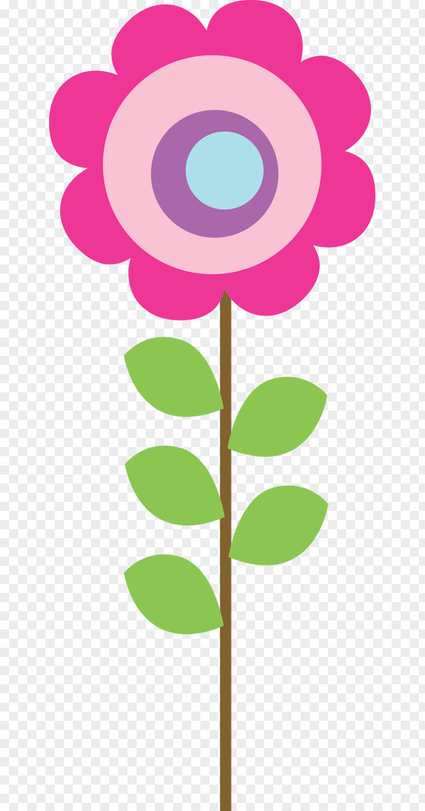 Sweet 16 Flower Pastel Watercolor Painting Pink Clip Art PNG