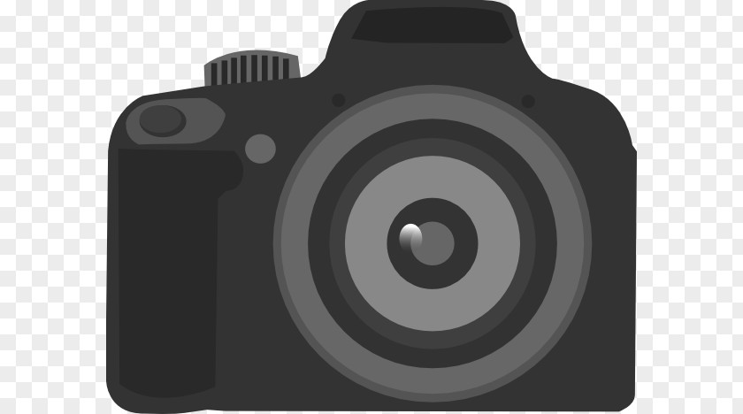 Cartoon Camera Cliparts Digital SLR Lens Clip Art PNG