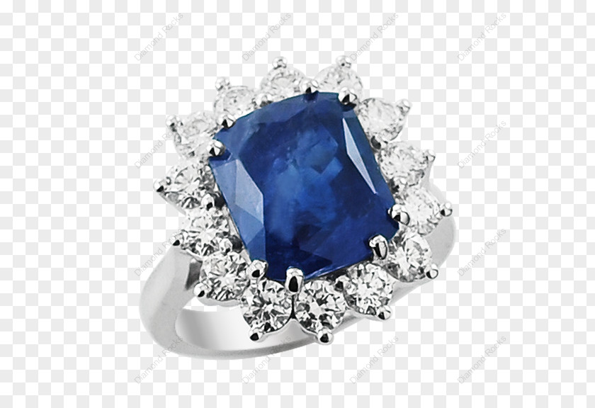Diamond Rock Gemstone Sapphire Jewellery Engagement Ring PNG