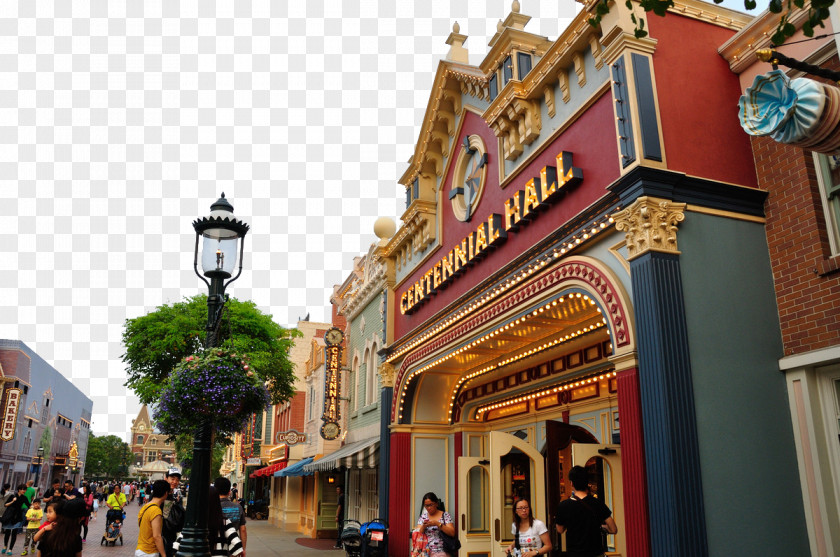 Hong Kong Disneyland Street Tourism PNG