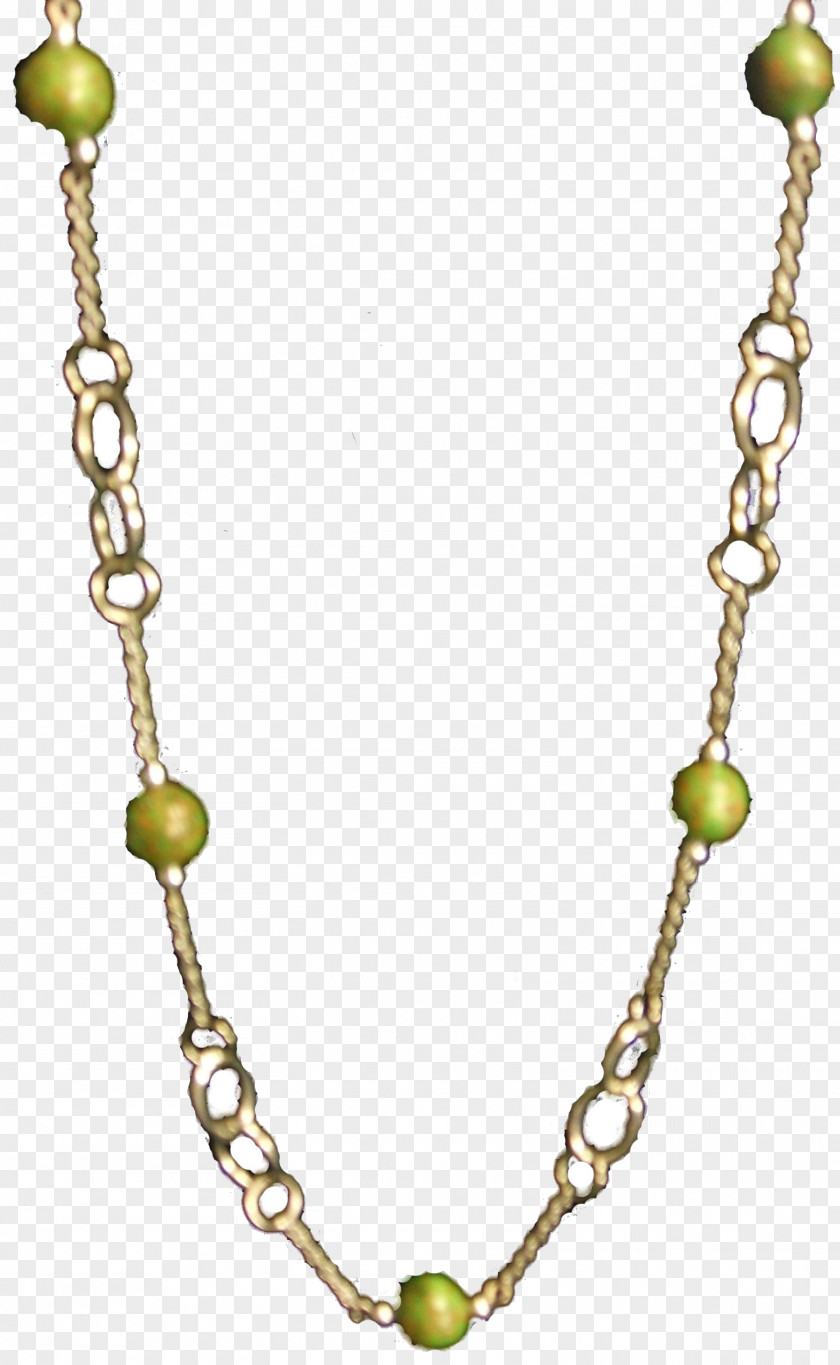 Necklace Jewellery Bead Rope Chain Colored Gold PNG